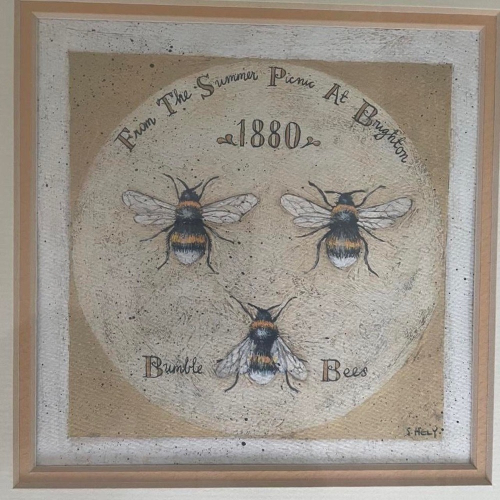 Custom bee art painting (don’t know the original price)